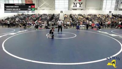 38 lbs Semifinal - Brayden Knox, Journeymen Wrestling Club vs Joseph Miller III, Penn Yan Wrestling Club