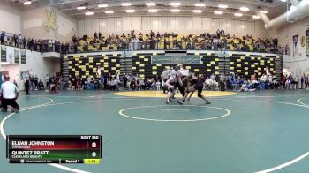 165 lbs Quarterfinal - QUINTEZ PRATT, CLEVELAND HEIGHTS vs Elijah Johnston, WOODRIDGE