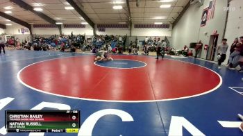 138 lbs Quarterfinal - Christian Bailey, Thunder Basin High School vs Nathan Russell, Kelly Walsh