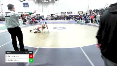 106 lbs Consi Of 8 #1 - Carmine De Lucia, Fair Lawn vs Nick Pelligrini, Indian Hills