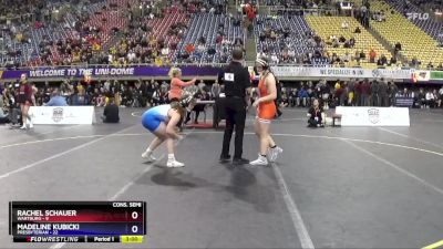 160 lbs Semis & 3rd Wb (16 Team) - Madeline Kubicki, Presbyterian vs Rachel Schauer, Wartburg