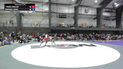 16U Girls FS - 135 lbs Cons. Semis - Ivana Cuellar, CA vs Annyssa Lopez, CA