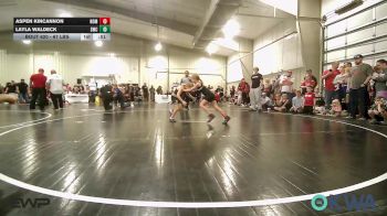 67 lbs Rr Rnd 2 - Aspen Kincannon, Team Nomad vs Layla Waldeck, Salina Wrestling Club