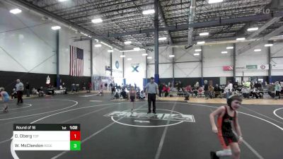 61 lbs Round Of 16 - Owen Oberg, Top Fuelers WC vs Wyatt McClendon, Roseburg Mat Club