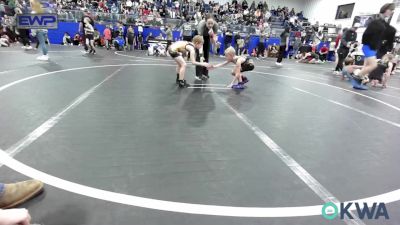 58 lbs Semifinal - Gray Fife, Tecumseh Youth Wrestling vs David Johnson, Carl Albert