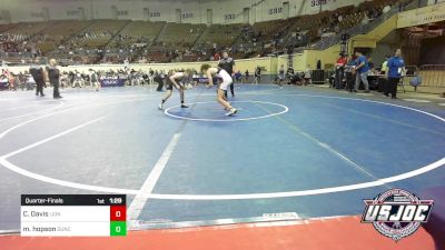 120 lbs Quarterfinal - Corbin Davis, Lions Wrestling Academy vs Matthew Hopson, Duncan Demon Wrestling