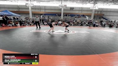 95-100 lbs Cons. Semi - Isaac Rodriguez, Hawk Wrestling Club vs Noah Cate, Hi Desert Mat Club