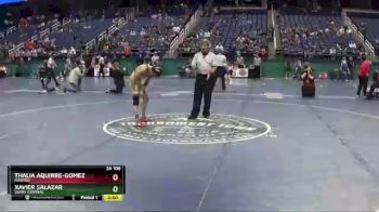 2 lbs Champ. Round 1 - Xavier Salazar, Surry Central vs Thalia Aquirre-gomez, Manteo