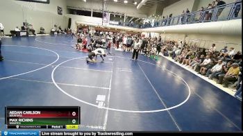 150 lbs Quarterfinal - Max Richins, Wasatch vs Aedan Carlson, Bountiful