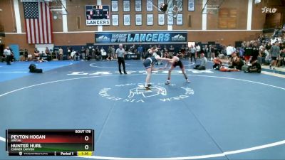 120 lbs Quarterfinal - Hunter Hurl, Corner Canyon vs Peyton Hogan, Uintah