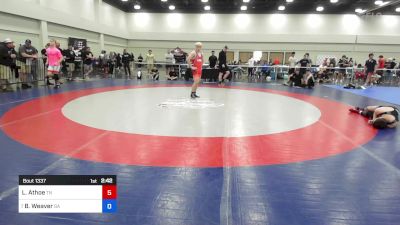 157 lbs C-8 #2 - Luke Athoe, Tn vs Brock Weaver, Ga