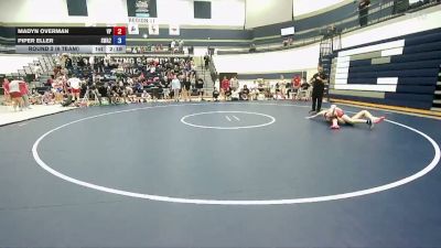 105 lbs Round 2 (6 Team) - Madyn Overman, Valiant Prep vs Piper Eller, Sanderson Wrestling Academy 2