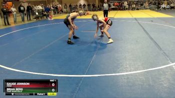 120 lbs Cons. Round 3 - Gauge Johnson, Pierz vs Brian Berg, Thief River Falls