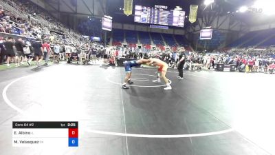 132 lbs Cons 64 #2 - Edgar Albino, Illinois vs Miles Velasquez, Oklahoma