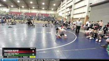 84 lbs Quarters & Wb (16 Team) - Mackson Bogue, South Central Utah vs Payten Van Pelt, Team Champs