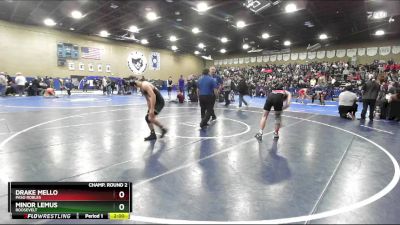 126 lbs Champ. Round 2 - Minor Lemus, Roosevelt vs Drake Mello, Paso Robles