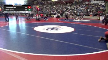 4A 157 lbs Quarterfinal - Tate Simmons, Gentry High School Conversion Charter vs Beck Vacca, Mena