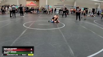 80 lbs Champ. Round 1 - Raylan Ramsey, SMWC Wolfpack vs Elliott Briggs, Rampage