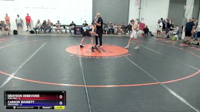 114 lbs Placement Matches (8 Team) - Grayson Debevoise, Ohio Red vs Carson Bassett, Wisconsin