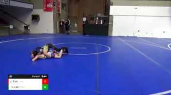 67 lbs Champ. Round 2 - Colt Lee, Ramona Dawg Pound Wrestling Club vs Jordan Ruiz, Laguna Hills Hawkeye WC