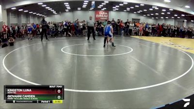 108 lbs Cons. Round 2 - Giovanni Camden, Parry McClure Middle School vs Kingston Luna, Nova WC