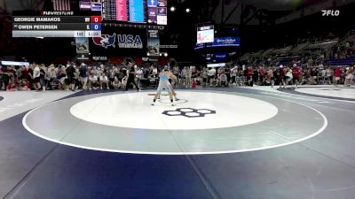 132 lbs Cons. Sub-rd Of 32 - Georgie Mamakos, WV vs Owen Petersen, IL