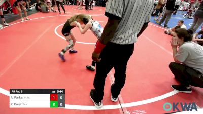 52 lbs Rr Rnd 5 - Adalie Parker, Ponca City vs Kynlee Cary, Texans Wrestling Club