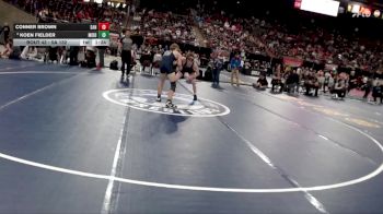 5A 132 lbs Champ. Round 1 - Conner Brown, Sandpoint vs Koen Fielder, Middleton