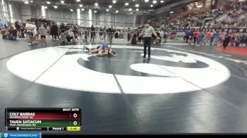 114 lbs Champ. Round 1 - Colt Barras, Bonners Ferry WC vs Taven Satiacum, Team Aggression WC