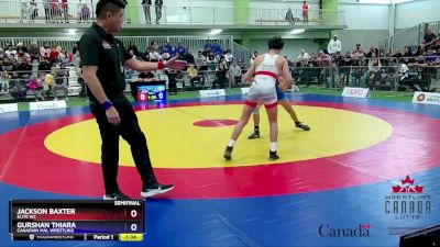 62kg Semifinal - Jackson Baxter, Elite WC vs Gurshan Thiara, Canadian Mal Wrestling