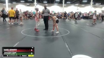 84 lbs Round 2 (4 Team) - Kasey Kennedy, Mat Warriors Blue vs Anthony Hoff, U2 Upstate Uprising