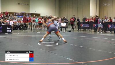 92 kg Rnd Of 16 - Zane Mulder, Burg Training Center vs Eric Schultz, Nebraska Wrestling Training Center