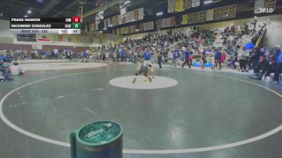 132 lbs Cons. Round 3 - Maximino Gonzalez, Clovis East vs Frans Hanson, Corona Del Mar
