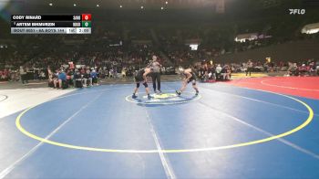 6A Boys 144 lbs Champ. Round 1 - Artem Bikmurzin, Newberg Boys vs Cody Rinard, Sandy Boys