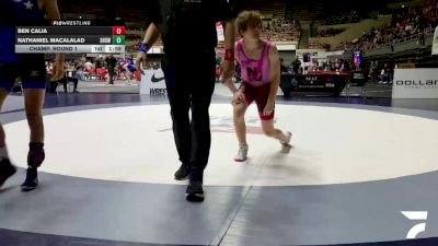 All Cadet Boys Freestyle Upper - 150 lbs Champ. Round 1 - Ben Calia vs Nathaniel Macalalad, Servite High School Wrestling