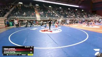 49 lbs Cons. Round 2 - Trae Campos, Green River Grapplers vs Kyson Faupel, Top Of The Rock Wrestling Club