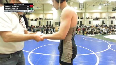138 lbs Quarterfinal - Randell Kennedy, Cohasset vs Christian Devlin, Marshfield