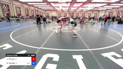 190 lbs Quarterfinal - Isabella Priano, Pa vs Bryce Snyder, Pa
