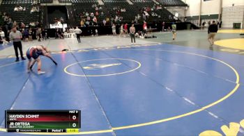 126 lbs 1st Place Match - Hayden Schmit, NWTC vs Jr Ortega, Black Fox Academy