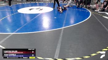 45 lbs Final - Canyon Miller, Arctic Warriors Wrestling Club vs Evan Daniels, Juneau Youth Wrestling Club Inc.