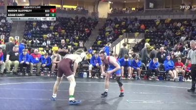 126 lbs Semis - Mason Glotfelty, Decorah vs Adam Carey, Independence