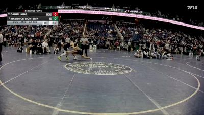 3A 132 lbs Cons. Round 1 - Daniel King, Montgomery Central High School vs Maverick Monteith, Ashbrook High School