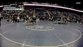 3A 132 lbs Cons. Round 1 - Daniel King, Montgomery Central High School vs Maverick Monteith, Ashbrook High School