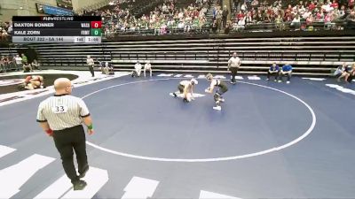 5A 144 lbs Semifinal - Daxton Bonner, Wasatch vs Kale Zorn, Fremont