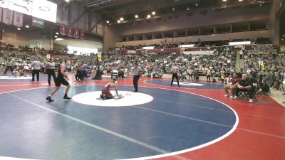 4A 106 lbs Semifinal - Braxton Barker, Mena vs Benjamin Martin, Gentry