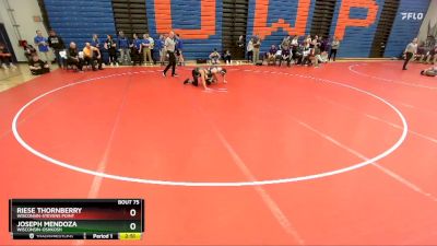 149 lbs Cons. Round 3 - Joseph Mendoza, Wisconsin-Oshkosh vs Riese Thornberry, Wisconsin-Stevens Point