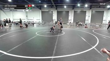 46 lbs 3rd Place - Levi Escarcega, Manu WC vs Emilio Perez, Rising Sun WC