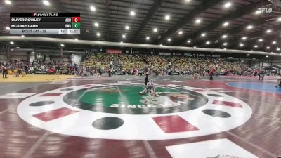 75 lbs 1st Place Match - McKrae Darr, Douglas Wrestling Club vs Oliver Rowley, American Outlaws Wrestling