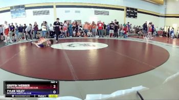 120 lbs Cons. Round 3 - Griffin Webber, Bulldog Premier Wrestling Club vs Tyler Wiley, Richmond Wrestling Club