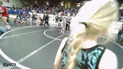 49-52 lbs Rr Rnd 3 - Kynadee Philpott, Fort Gibson Youth Wrestling vs Raelynn Traweek, Mojo Grappling Academy